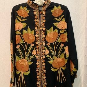 Extremely unique. Gorgeous. Embroidered jacket.